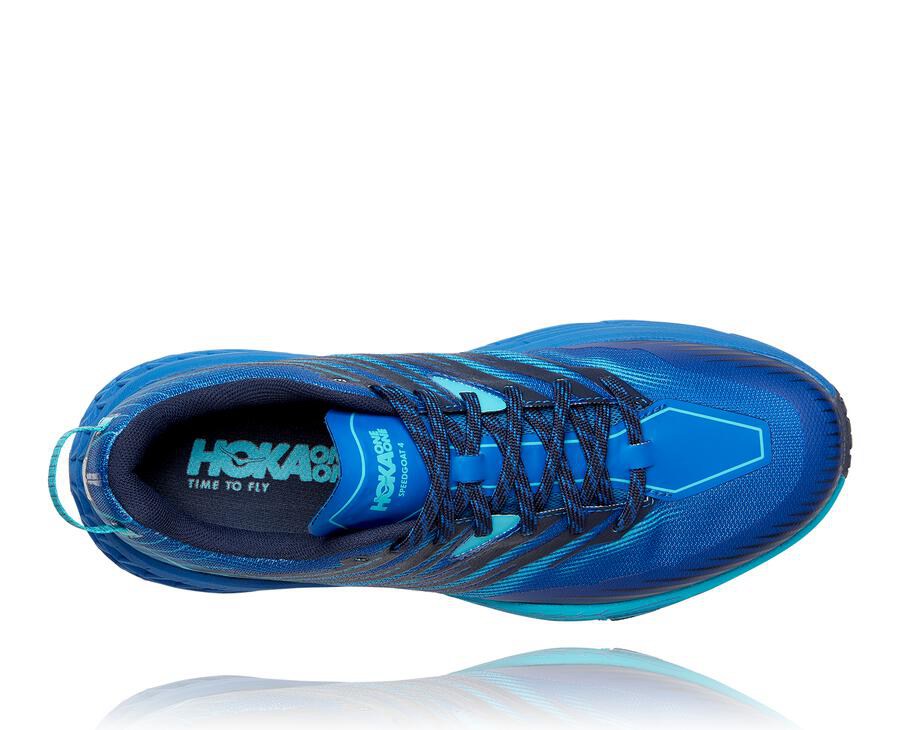 Hoka One One Trailove Tenisky Panske Modre - Speedgoat 4 - 57169-LFTX